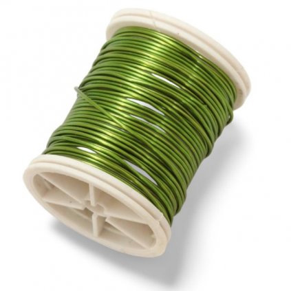 Dekorační drátek 1mm/4m zelená
