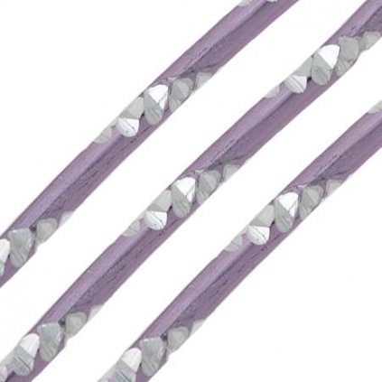 Diamantový hliníkový drát 2mm/2m světle fialová