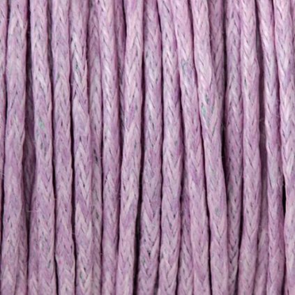 Bavlněná šňůra voskovaná 0,7mm fialová