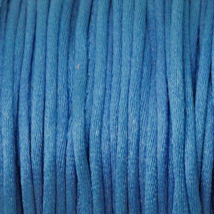 Šňůrka saténová 1,5mm modrá