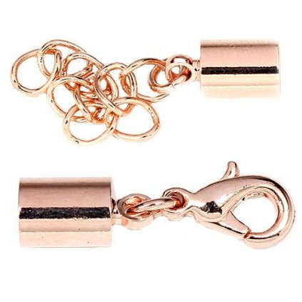 MESH TUBE koncovka set rose gold