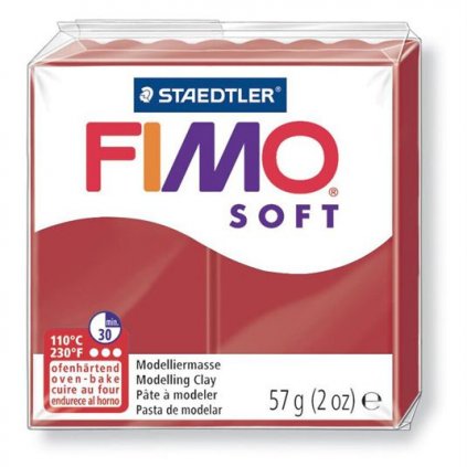 FIMO Soft 57g vánoční červená (26)