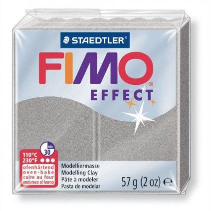 FIMO Effect 57g stříbrná perleťová (817)