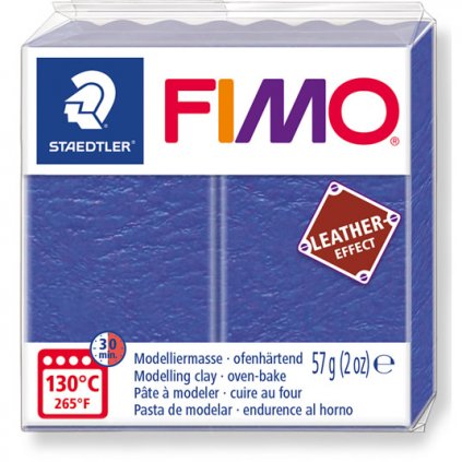 FIMO Leather Effect 309 indigo modrá