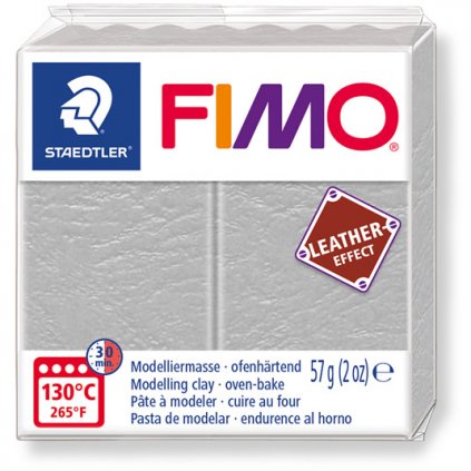 FIMO Leather Effect 809 holubí šedá