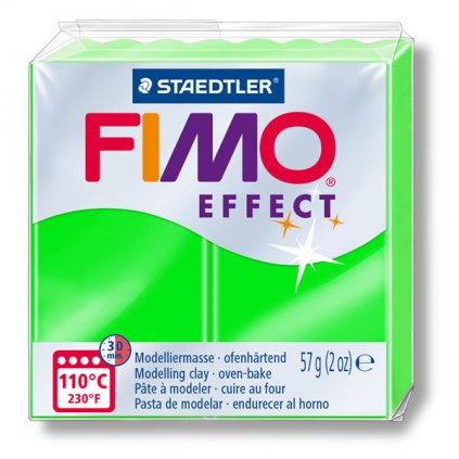 FIMO Effect 57g 501 NEON zelená