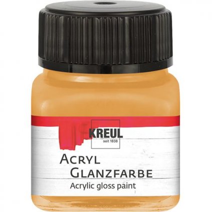 Akrylová barva KREUL 20ml lesklá okrová