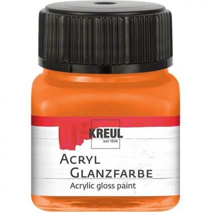 Akrylová barva KREUL 20ml lesklá oranžová