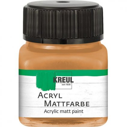 Akrylová barva KREUL 20ml matná okrová