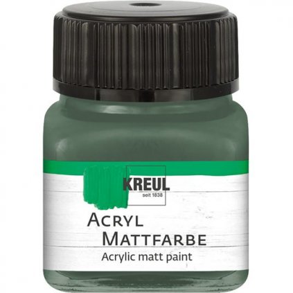 Akrylová barva KREUL 20ml matná ruská zelená