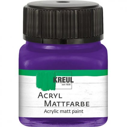 Akrylová barva KREUL 20ml matná fialová