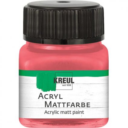Akrylová barva KREUL 20ml matná korálová