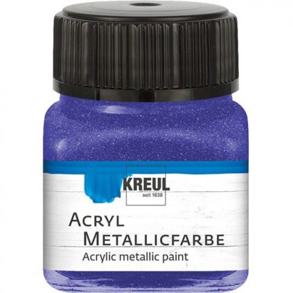 Akrylová barva KREUL 20ml metalická fialová