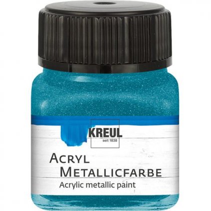 Akrylová barva KREUL 20ml metalická mentolová