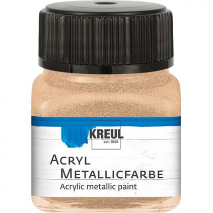 Akrylová barva KREUL 20ml metalická šampaňská