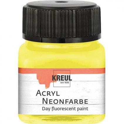 Akrylová barva KREUL 20ml neonová žlutá