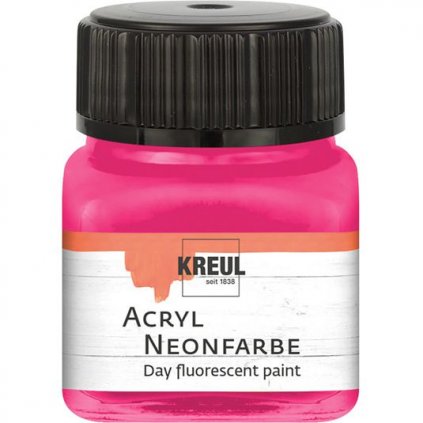 Akrylová barva KREUL 20ml neonová růžová