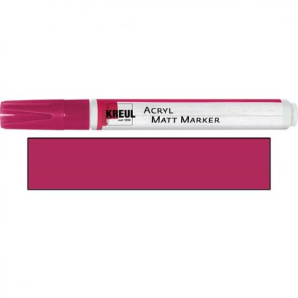 Akrylový marker matný KREUL medium magenta