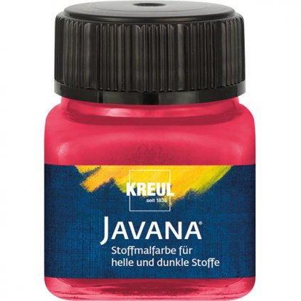 Barva na světlý a tmavý textil JAVANA 20ml třešňová