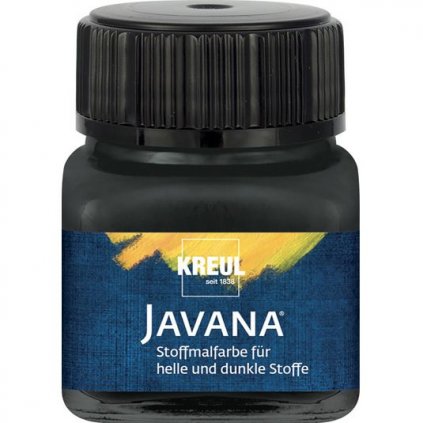 Barva na světlý a tmavý textil JAVANA 20ml černá