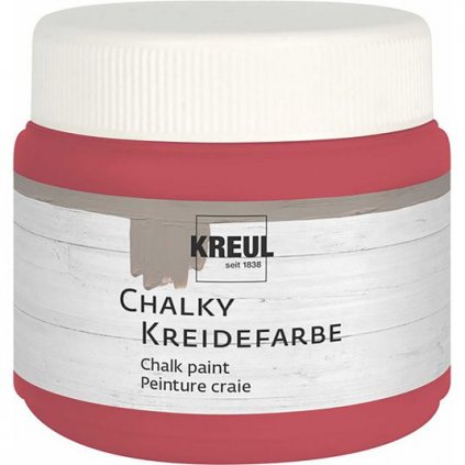 Křídová barva KREUL Chalky Paint příjemná červená