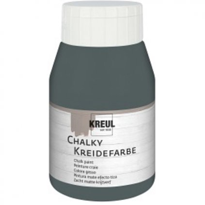 Křídová barva KREUL 500ml Chalky Paint vulkanická šedá