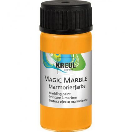 Mramorovací barva Magic Marble 20ml neonová oranžová