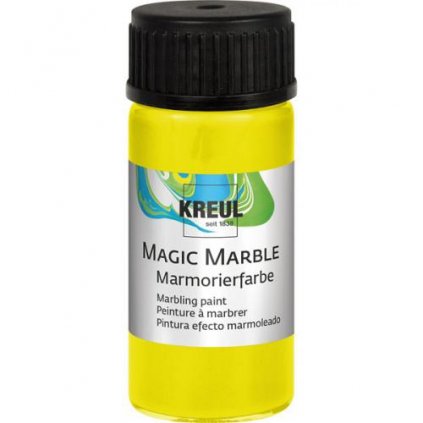 Mramorovací barva Magic Marble 20ml neonová žlutá