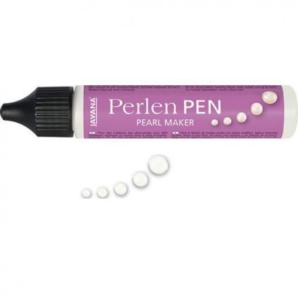 Perlen Pen perlový popisovač 29ml bílý