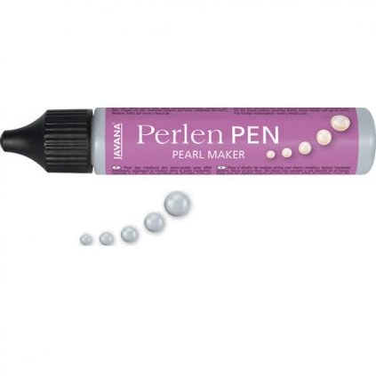 Perlen Pen perlový popisovač 29ml stříbrný
