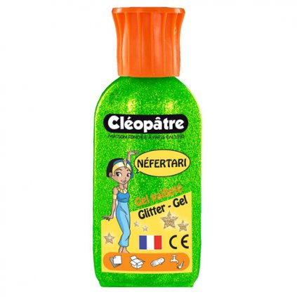 Třpytivý gel Cleopatre 100 ml zelený