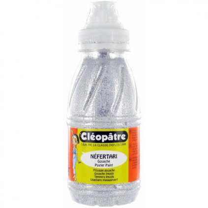 Třpytivý gel Cleopatre 250 ml stříbrný