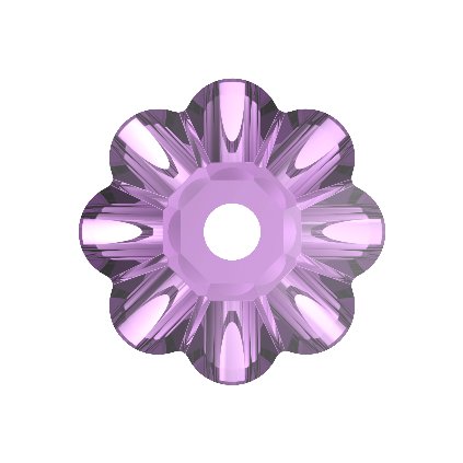 Preciosa MC Loch Flower 8mm Light Amethyst