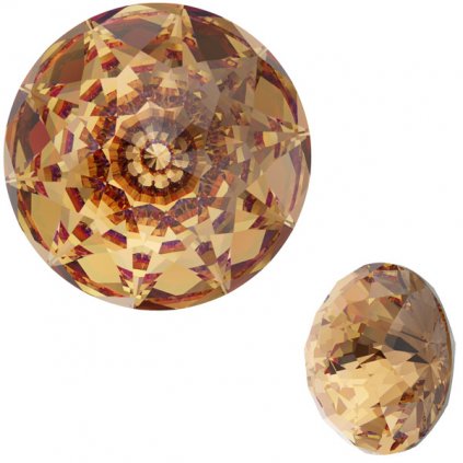 Swarovski® Crystals Dome 1400 12mm Light Colorado Topaz F