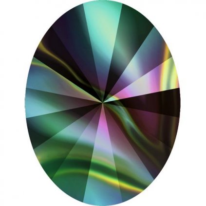 Swarovski® Crystals Rivoli Oval 4122 14/10,5mm Rainbow Dark F