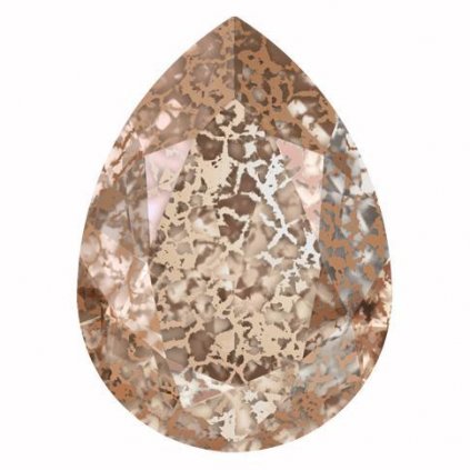 Swarovski® Crystals Pear 4320 14/10mm Rose Patina F