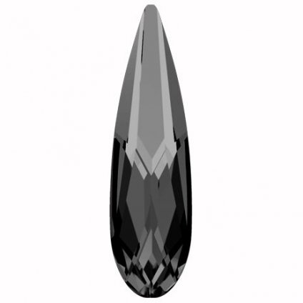 Swarovski® Crystals Rain Drop 4331 20mm Silver Night F