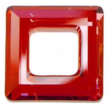Swarovski® Crystals Square Ring 4439 14mm Red Magma