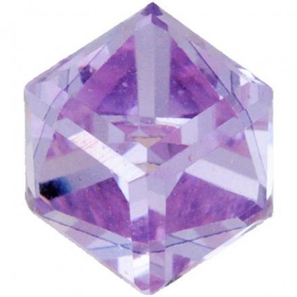Swarovski® Crystals Angled Cube 4841 6mm Violet F