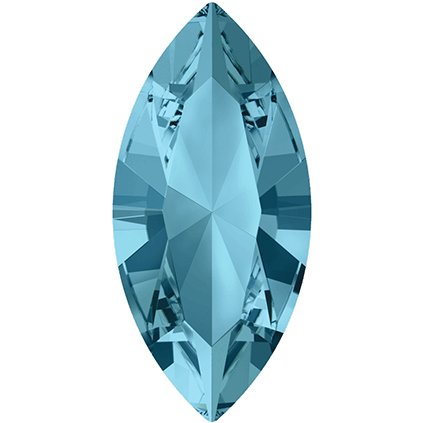 Swarovski® Crystals Navette 4228 15/7mm Aquamarine F