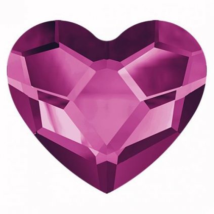 Swarovski® Crystals Heart 2808 6mm Fuchsia F