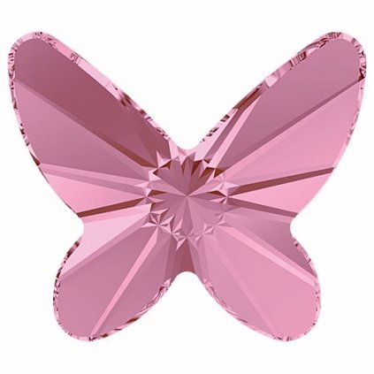 Swarovski® Crystals Butterfly 2854 12mm Light Rose F