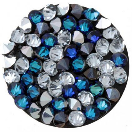 Swarovski® Crystals crystalROCKS kruh 25mm BBL PEPPER