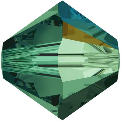 Swarovski® Crystals Xilion Beads 5328 4mm Emerald AB