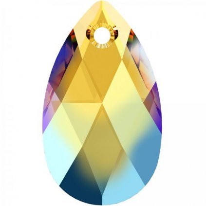 Swarovski® Crystals Pear Shaped 6106 16mm Light Topaz Shimmer