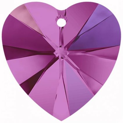 Swarovski® Crystals Heart 6228 10,3/10mm Fuchsia AB