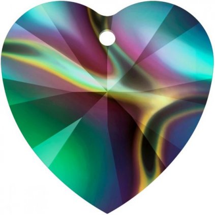 Swarovski® Crystals Heart 6228 10,3/10mm Rainbow Dark