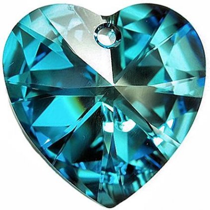 Swarovski® Crystals Heart 6228 10,3/10mm Bermuda Blue