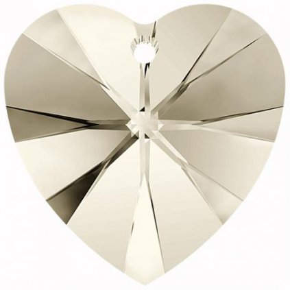 Swarovski® Crystals Heart 6228 10,3/10mm Silver Shadow