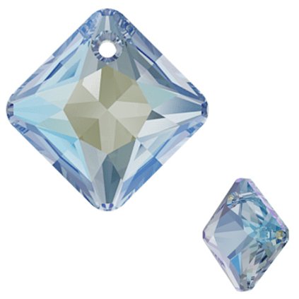 Swarovski® Crystals Princess Cut 6431 16mm Aquamarine Shimmer